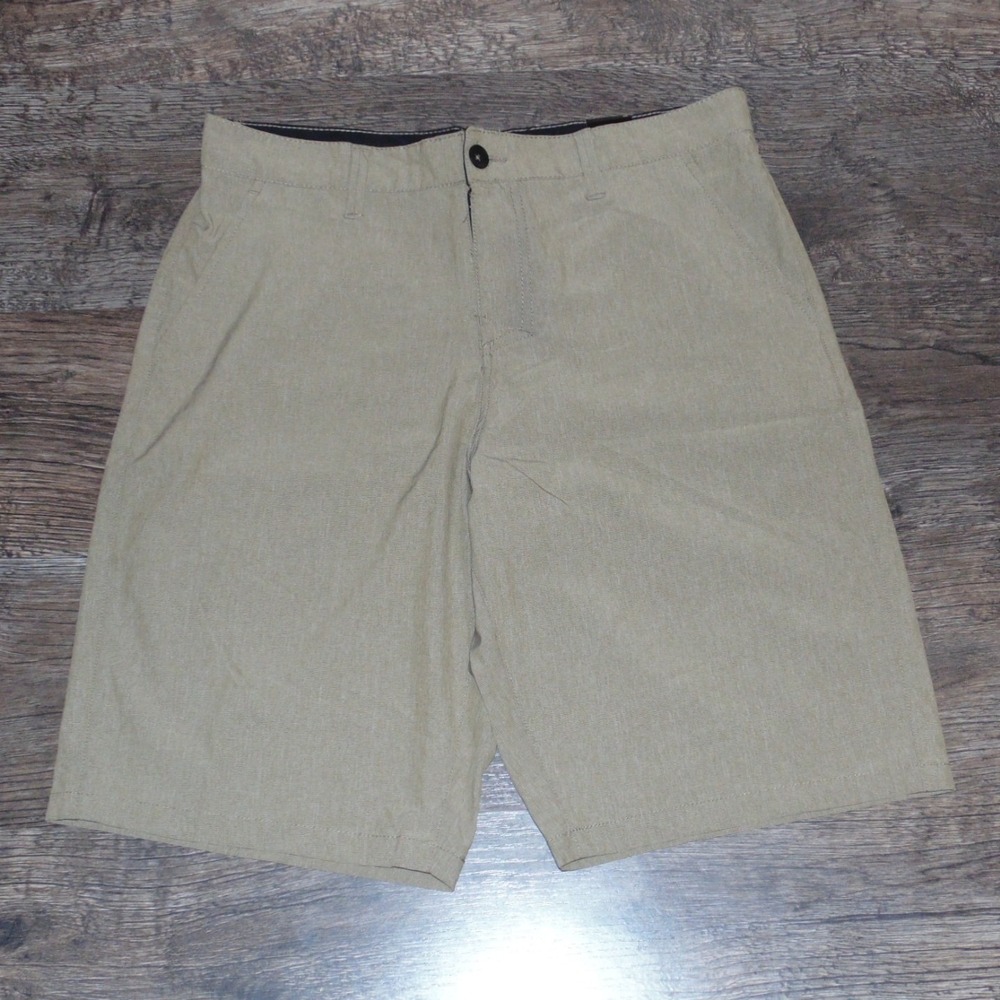 Tony Hawk Hybrid Shorts Mens 33 Tan New Skate to Swim Stretch Boardshorts